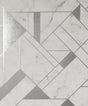 Advantage Gulliver Silver Marble Geometric Wallpaper