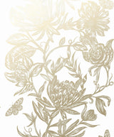 Advantage Marquis Gold Floral Wallpaper