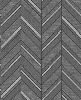 Advantage Punta Mita Charcoal Chevron Wallpaper
