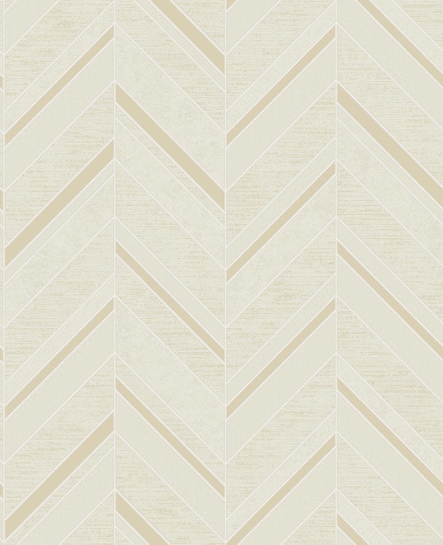 Advantage Punta Mita Cream Chevron Wallpaper