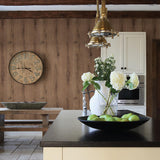 Advantage Meadowood Chestnut Wide Plank Wallpaper