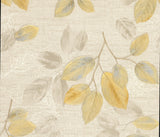 Advantage Dorado Beige Leaf Toss Wallpaper