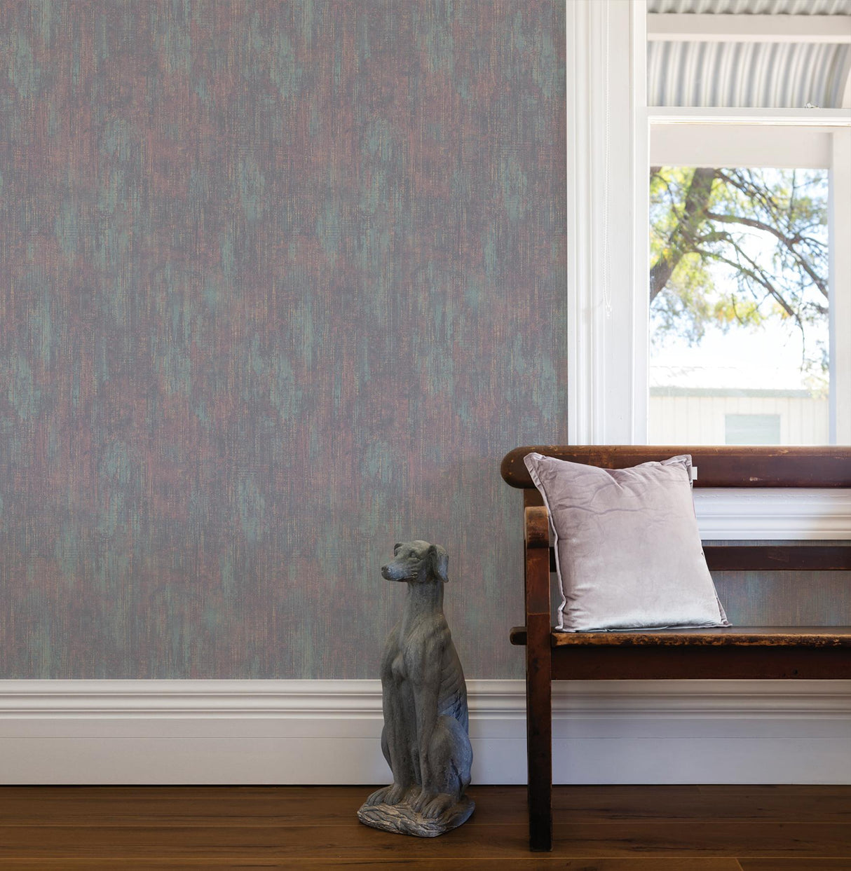 Advantage Altira Teal Texture Wallpaper