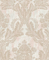Advantage Zemi Light Pink Damask Wallpaper