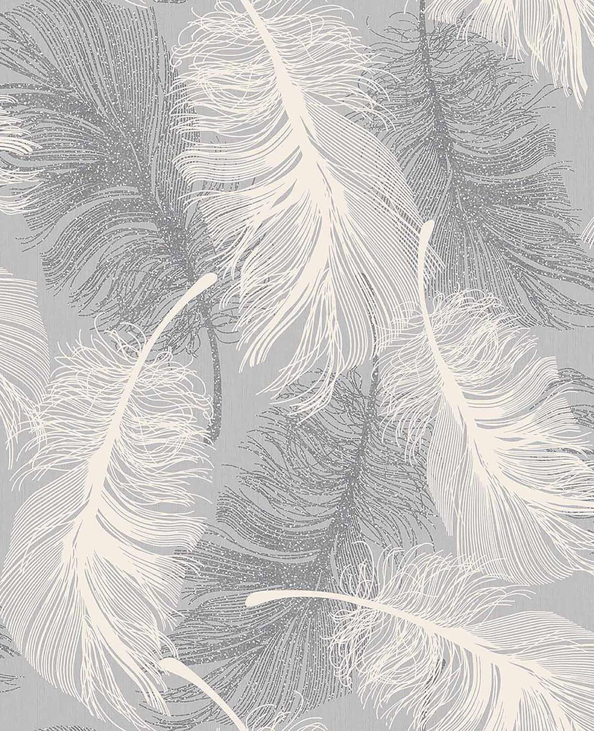 Advantage Alonso Grey Plume Wallpaper