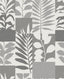 Advantage Goneril Grey Botanical Geometric Wallpaper