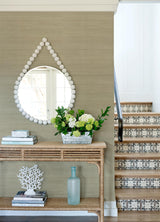 A-Street Prints Galan Silver Sisal Grasscloth Wallpaper