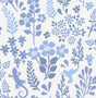 Advantage Karina Blue Meadow Wallpaper