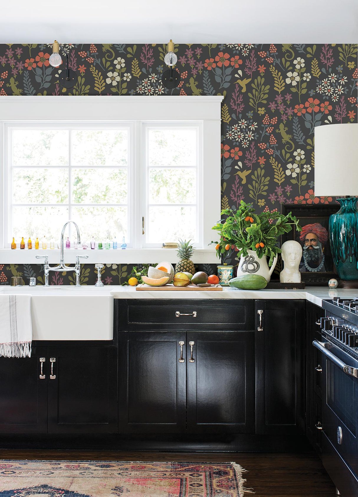 Advantage Karina Charcoal Meadow Wallpaper