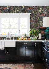 Advantage Karina Charcoal Meadow Wallpaper