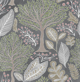 Advantage Kiah Grey Forest Wallpaper