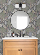 Advantage Kiah Grey Forest Wallpaper