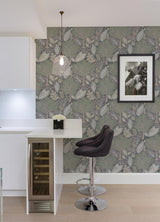 Advantage Kiah Grey Forest Wallpaper