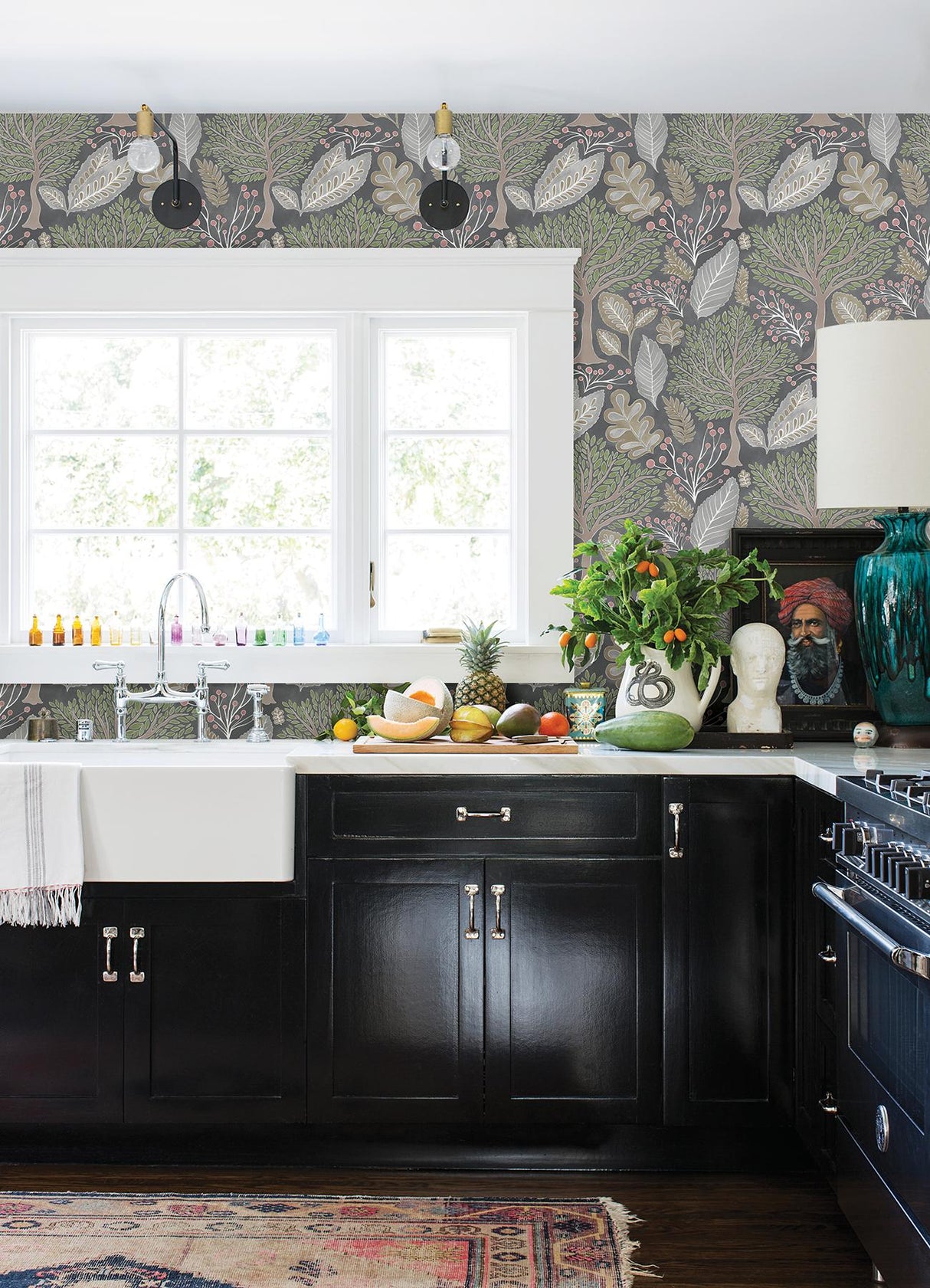Advantage Kiah Grey Forest Wallpaper
