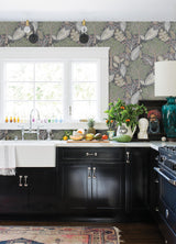 Advantage Kiah Grey Forest Wallpaper