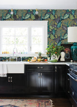 Advantage Kiah Blue Forest Wallpaper