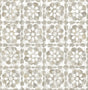Advantage Izeda Taupe Floral Tile Wallpaper