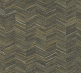 Advantage Tatlin Brown Chevron Wallpaper