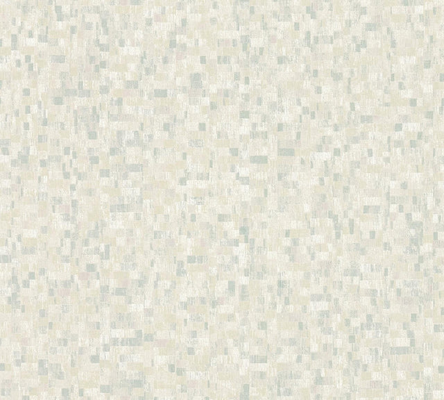 Advantage Albers Teal Squares Wallpaper