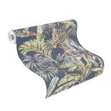 Advantage Calle Blue Tropical Wallpaper