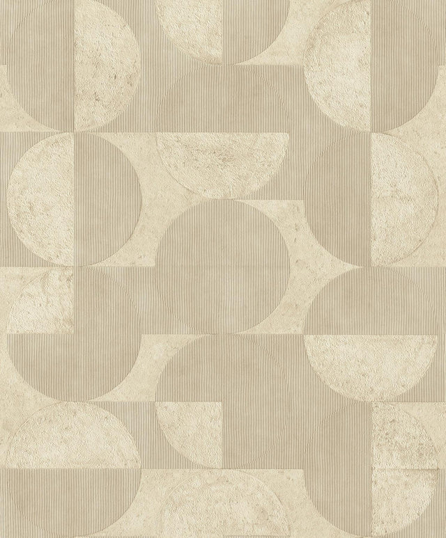 Advantage Barcelo Beige Circles Wallpaper