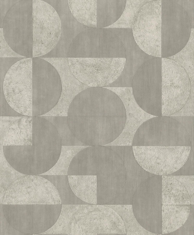 Advantage Barcelo Grey Circles Wallpaper
