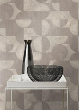 Advantage Barcelo Grey Circles Wallpaper