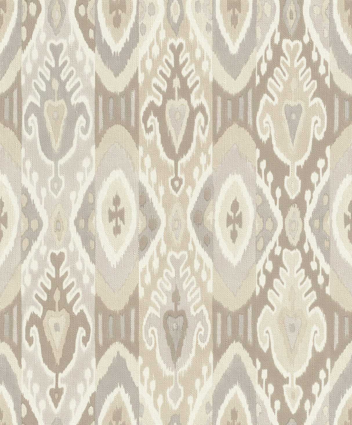 Advantage Villon Light Grey Ikat Wallpaper