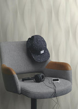 Advantage Currin Light Grey Wave Wallpaper