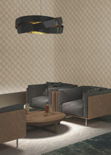 Advantage Miro Brown Geo Wallpaper