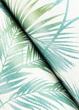 Advantage Saura Teal Frond Wallpaper