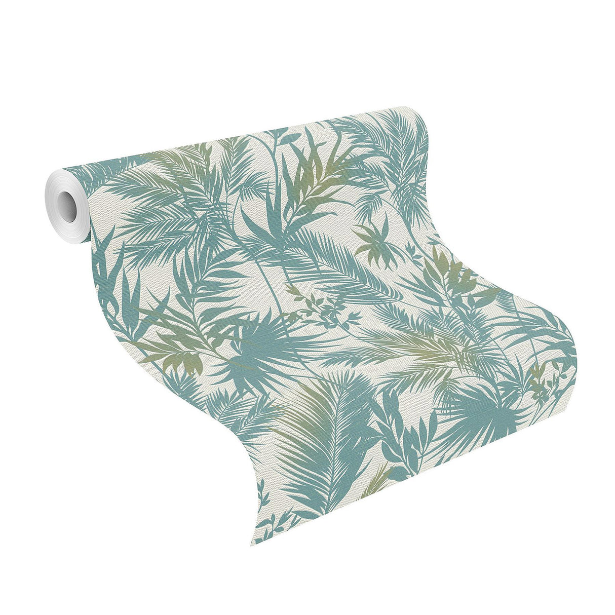 Advantage Saura Teal Frond Wallpaper