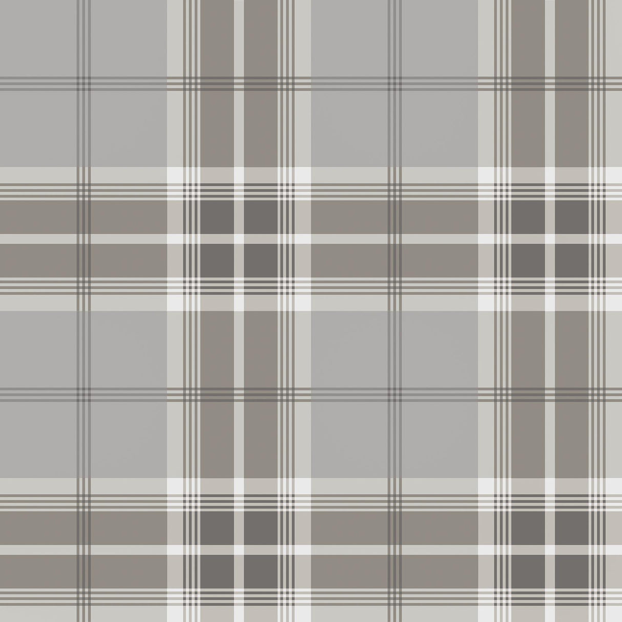 Advantage Sala Neutral Plaid Wallpaper