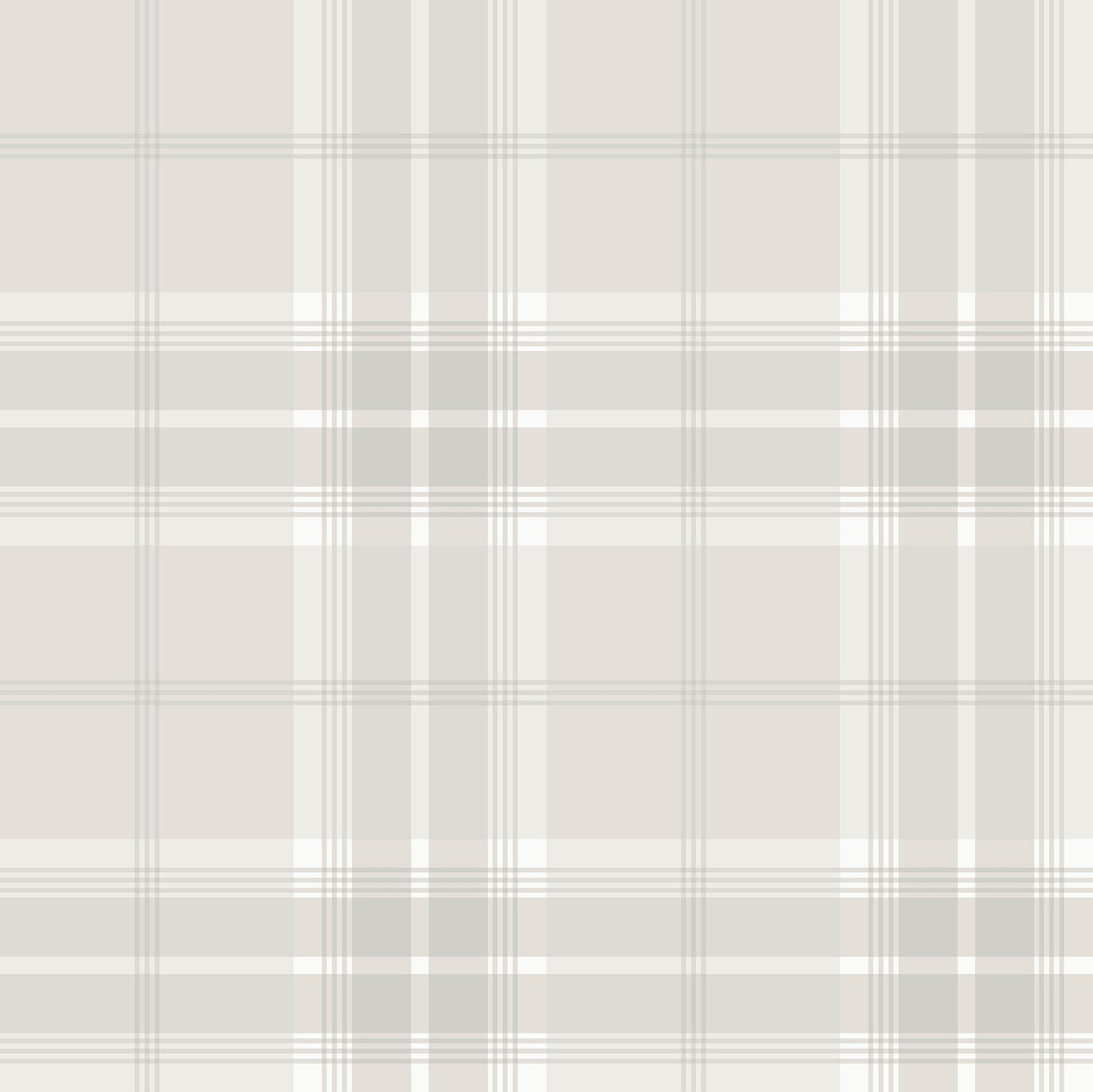 Advantage Sala White Plaid Wallpaper
