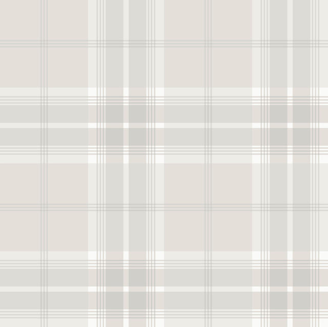 Advantage Sala White Plaid Wallpaper