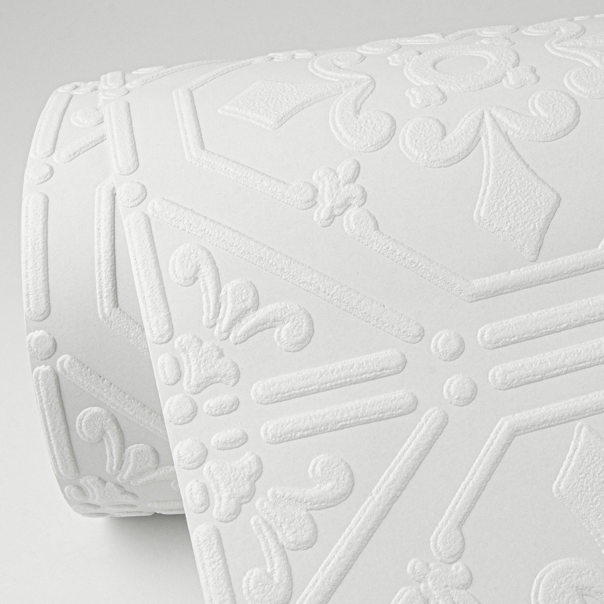 Brewster Home Fashions Brooklyn White Tin Paintable Wallpaper