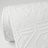 Brewster Home Fashions Brooklyn White Tin Paintable Wallpaper