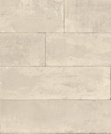 Advantage Lanier Neutral Stone Plank Wallpaper