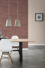 Advantage Lanier Oxblood Stone Plank Wallpaper