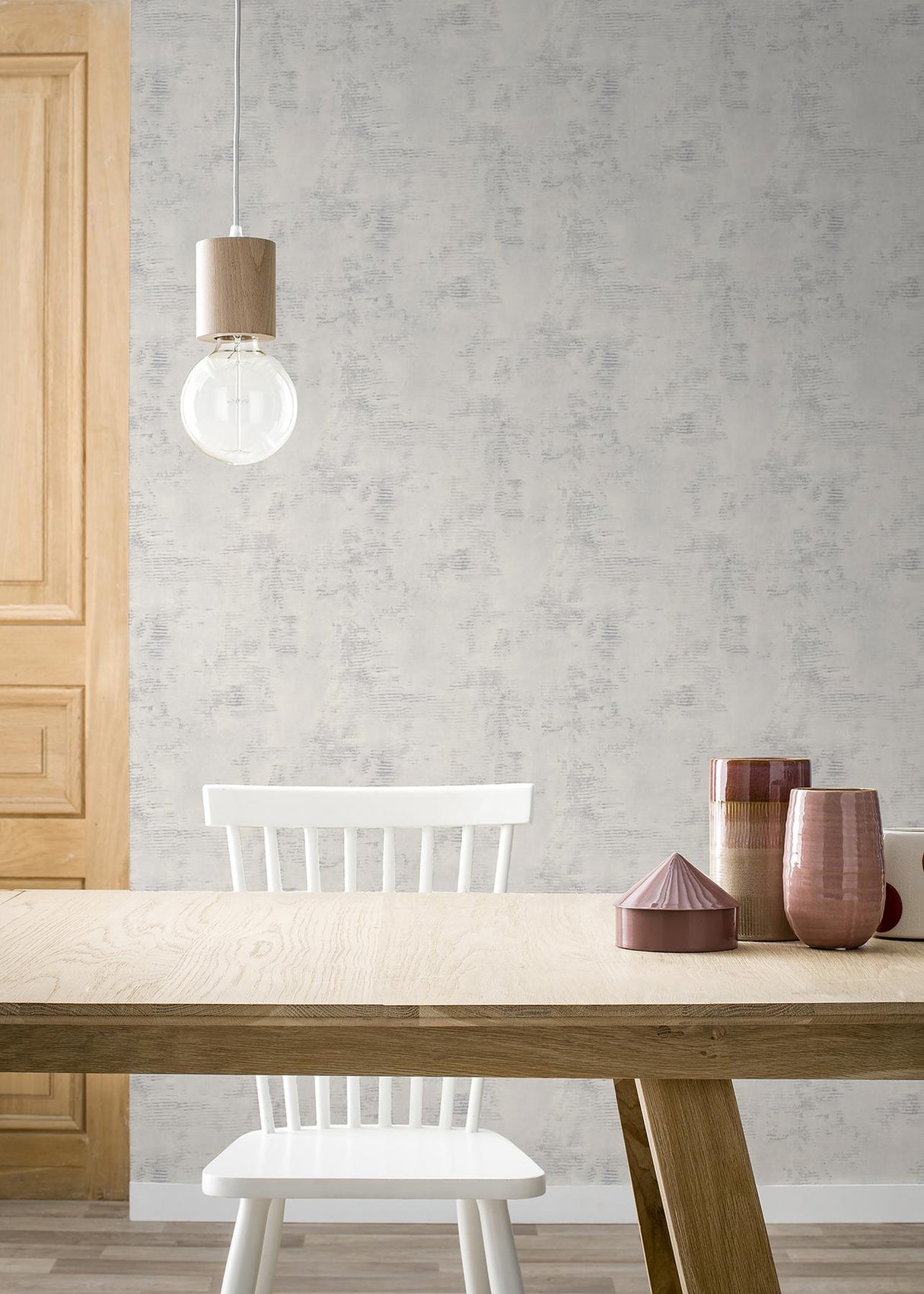 Advantage Osborn Light Grey Distressed Texture Wallpaper