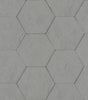 Advantage Bascom Dark Grey Stone Hexagon Wallpaper
