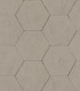 Advantage Bascom Light Grey Stone Hexagon Wallpaper