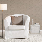 Advantage Bascom Light Grey Stone Hexagon Wallpaper