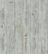 Advantage Albright Light Blue Weathered Oak Panels Wallpaper