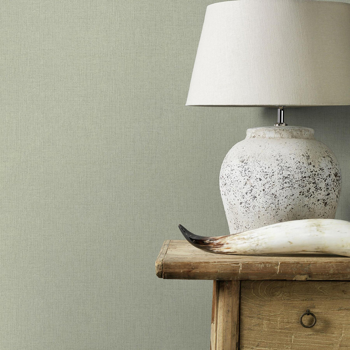 Advantage Haast Mint Vertical Woven Texture Wallpaper