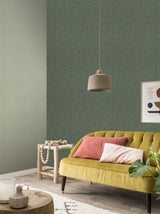 Advantage Haast Mint Vertical Woven Texture Wallpaper
