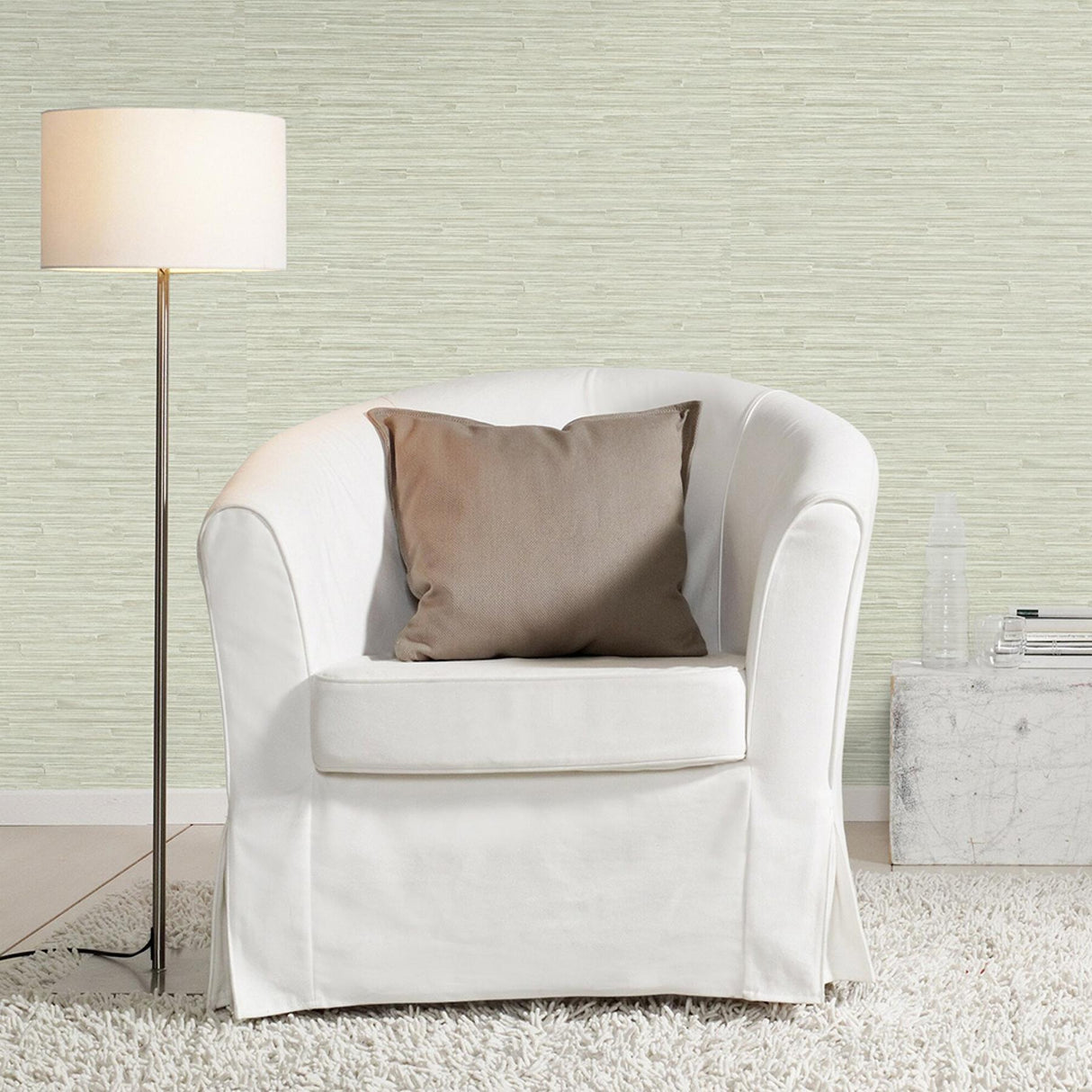 Advantage Hutton Mint Tile Wallpaper
