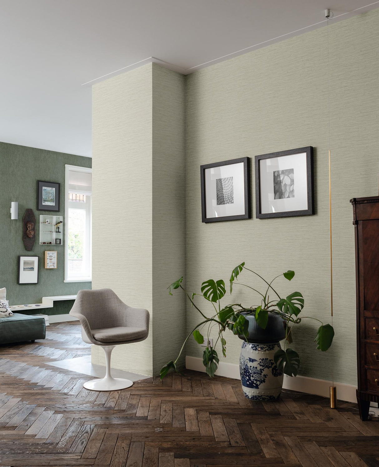 Advantage Hutton Mint Tile Wallpaper