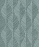 Advantage Oresome Teal Ogee Wallpaper