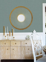 Advantage Hilbert Teal Geometric Wallpaper